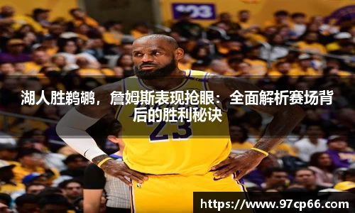 湖人胜鹈鹕，詹姆斯表现抢眼：全面解析赛场背后的胜利秘诀