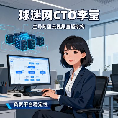 球迷网CTO李莹，曾主导阿里云视频直播架构，负责平台稳定性