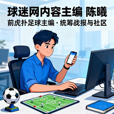 球迷网内容主编陈曦，前虎扑足球主编，统筹战报和社区