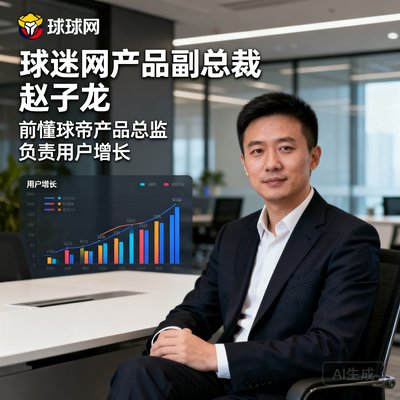 球迷网产品副总裁赵子龙，前懂球帝产品总监，负责用户增长